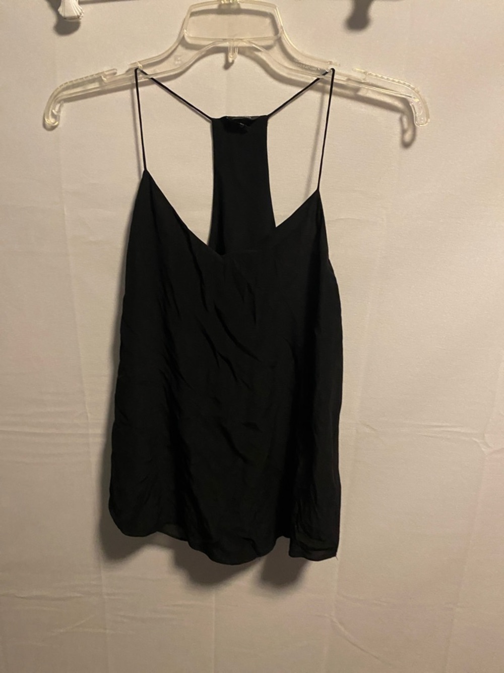 Club Monaco Black Spaghetti-Strap Silk Cami